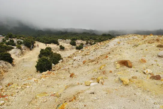 Landslide At Gunung Papandayan(1) | Airasia Pesta Blogging Communities Trip 2009 | Volcano Hazards At Garut, Indonesia And Candi Cangkuang | Bandung, Candi Cangkuang, Garut, Indonesia, Java, Pesta Blogger, Volcano Hazards | Author: Anthony Bianco - The Travel Tart Blog